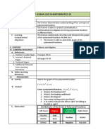 A Daily Lesson Log in Mathematics 10: I. Objectives