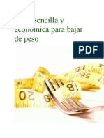 Dieta Sencilla y Económica para Bajar de Peso