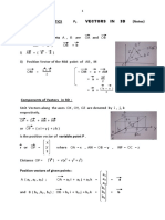 A-Level - Mathematics P Vectors in 3D (Notes)