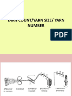 Yarn Count/Yarn Size/ Yarn Number