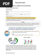 Evaluación Diagnostica Educación Física PDF