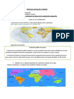 CIENCIAS SOCIALES 6 GRADO de Provincia de La Pampa