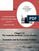 Microeconomics: Dr. Ahmed Said Ahmed