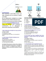 EVALUACION de PRESION, PRINCIPIOS de PASCAL y ARQUIMEDES 2021