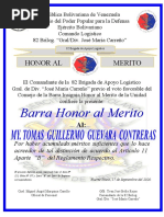 Barra Honor Al Merito Aniv 82brilog 2020