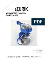 Willamette Vmc-2200 Cone Valves: Instruction February 2015