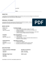 Work Focused CV-example