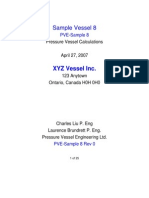 Pressure Vessel Sample Calculations