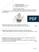 Test 1 Bio F5 P2 Section A Question