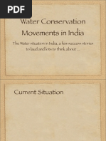 Water Conservation Movements in India