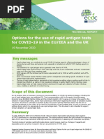 Options Use of Rapid Antigen Tests For COVID 19 - 0