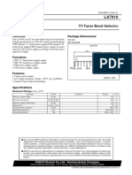 TV Tuner Band Selector: Package Dimensions