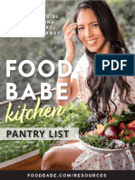 FoodBabeKitchen PantryList