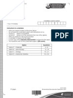 Chemistry Higher Level Paper 3: Instructions To Candidates