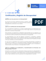 Abece Certificado Registro Discapacidad