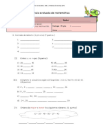 Prueba de Matemática Hasta El 50