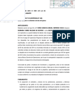 Sentencia-Primera Instancia-Trabajadora de Confianza Despedida Por Su Estado de Embarazo