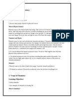 1.6 Scope of Physical Science