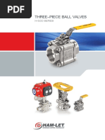 Three-Piece Ball Valves: H-500 SERIES