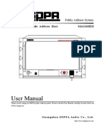 User Manual: Network Public Address Host MAG6182II