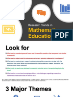 Research Trends in Mathematics Education