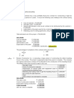 Accounting For Lonterm Constructions Contracts With Solutions