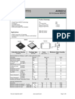 General Description Product Summary: 30V N-Channel MOSFET