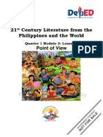 21 Century Literature From The Philippines and The World Point of View