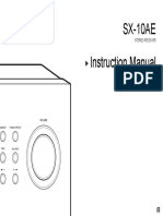 SX-10AE Instruction Manual: Stereo Receiver