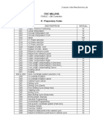 G&M Codes For NC Progrm