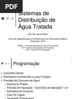 Sistemas de Distribuição de Água Tratada 2015