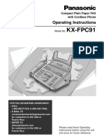 Panasonic KX-FPC91 Fax Machine