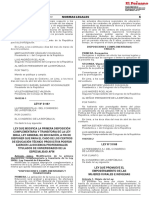 Ley Que Modifica La Primera Disposicion Complementaria de La Ley 28044 - Ley 31167