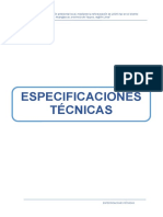 Especificaciones Tecnicas