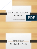 Mooting at Law School: Moot Court Committee