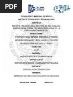 Reporte ."Relación de La Gestoria de Rec - Humanos, Admtva, Legal, Fiscal y de Seguridad Social en La Dirección