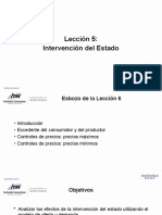 Lección 6. Intervenciones Del Estado. Precios Máximos y Mínimos