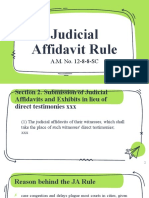 Judicial Affidavit Rule