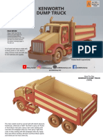 Full-Size Wood Toy: Kenworth Dump Truck