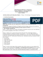 Activity Guide and Evaluation Rubric - Phase 1 - Terminology of Language Teaching