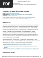 Treatment of Atopic Dermatitis (Eczema) - UpToDate