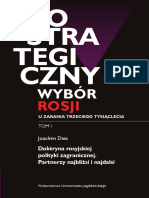 Geostrategiczny Wybór Rosji U Zarania Trzeciego Tysiąclecia (Russia's Geostrategic Choice at The Dawn of The Third Millenium)