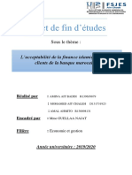 PFE Groupe 3 L'acceptabilité de La Finance Islamique Par Les Clients de La Banque Marocaine.