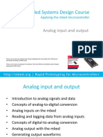 Mbed Course Notes - Analog Input and Output