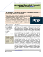 The Analysis of Risk Factors For Obesity in Academic Community of The University of Malahayati in 2020