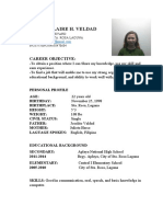 Jesusa Claire H. Veldad: Career Objective