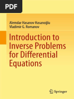 SpringerLink - Bücher - Alemdar Hasanov Hasanoğlu, Vladimir G. Romanov - Introduction To Inverse Problems For Differential Equations (2017, Springer)