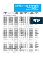 Movimiento de Tercero Por Cuenta Contable Edifsha de Myval