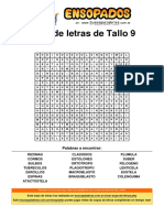 Sopa de Letras de Tallo - 9