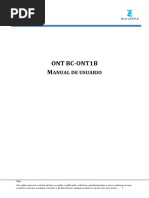 Manual de Usuario BC ONT1B BlueCastle